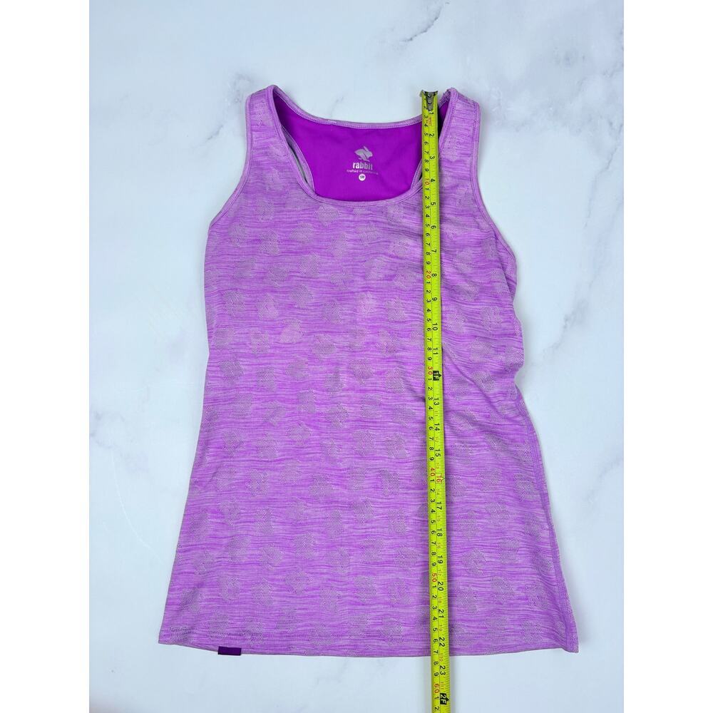 Rabbit Running Tank Built In Bra Purple Racerback Small Performance Workout Gym - Picture 7 of 7